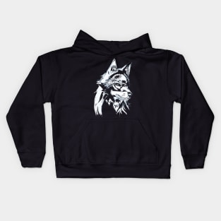 Wolf minimal Kids Hoodie